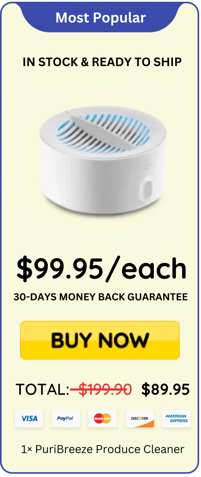 PuriBreeze Produce Cleaner price